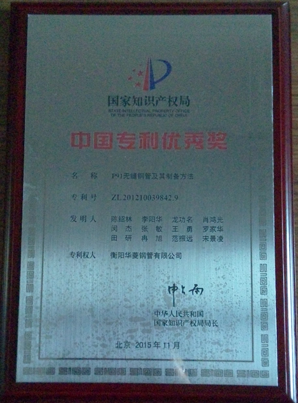 中國專利優秀獎